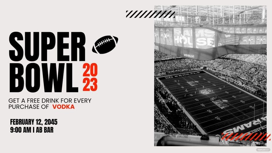 Super Bowl 2023 Flyer Background