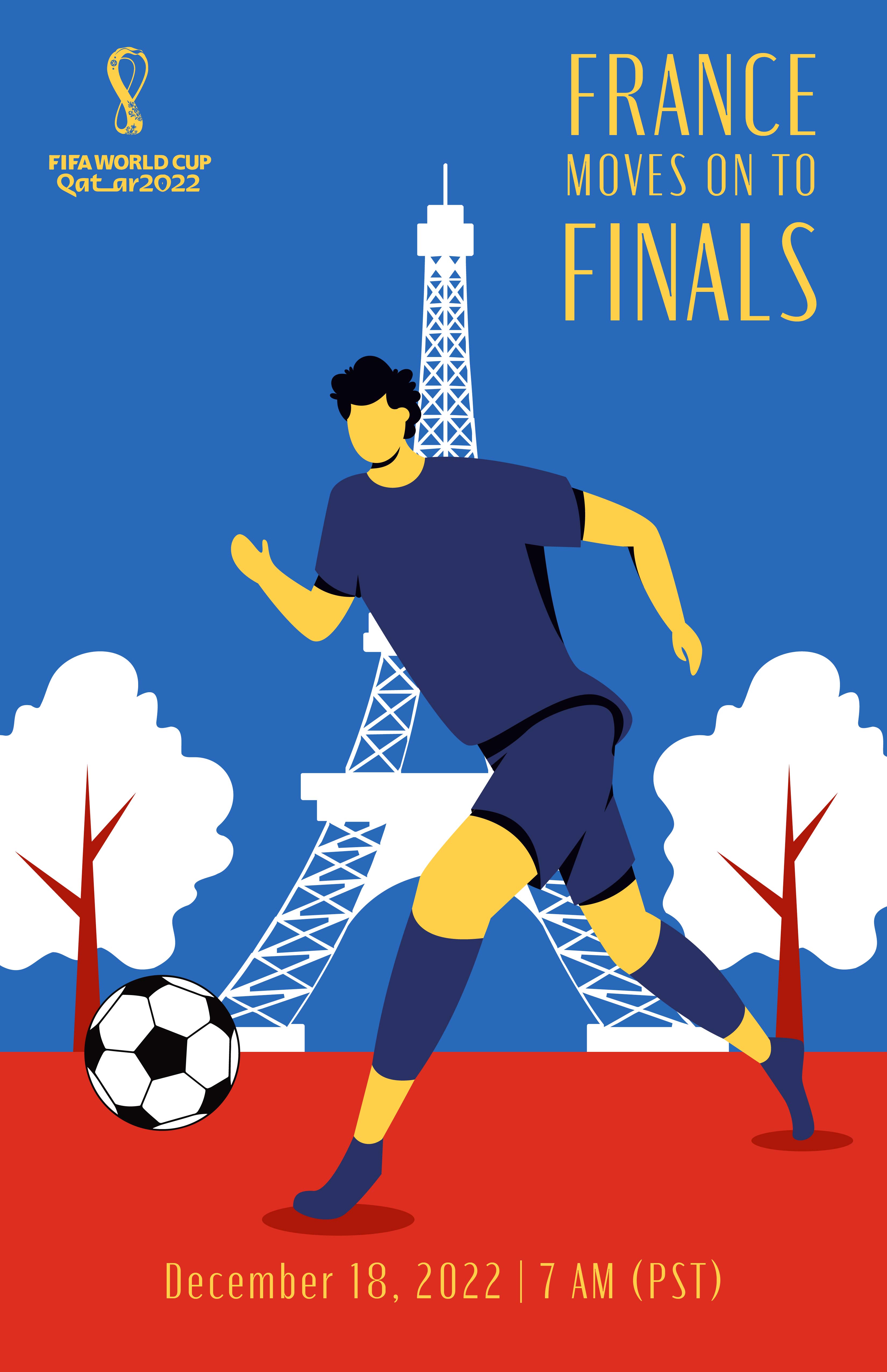 Free FIFA World Cup 2022 France Finals Poster - Download in Word,  Illustrator, PSD, Apple Pages, JPG