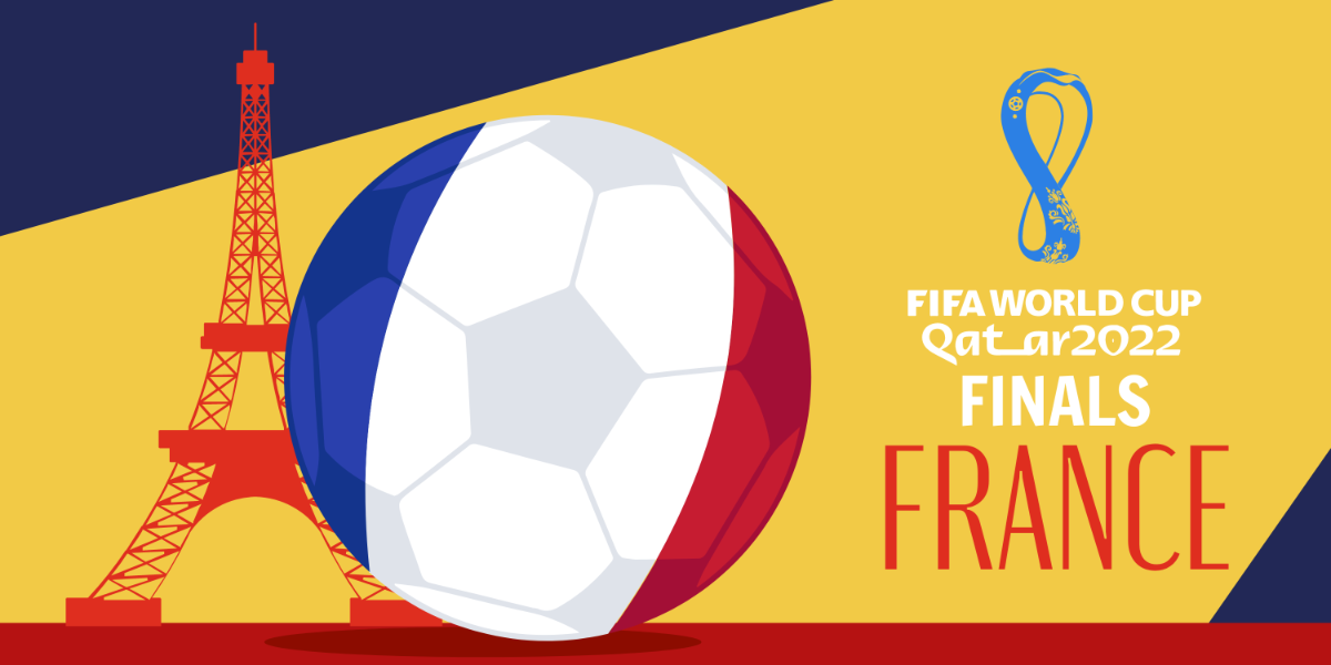 FIFA World Cup 2022 France Finals Banner Template