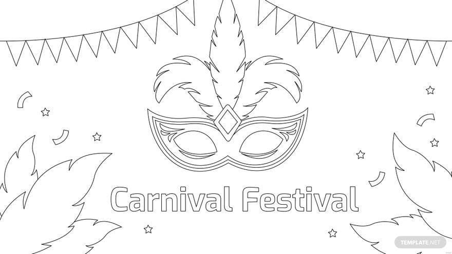Free Carnival Festival Drawing Background in PDF, Illustrator, PSD, EPS, SVG, JPG, PNG