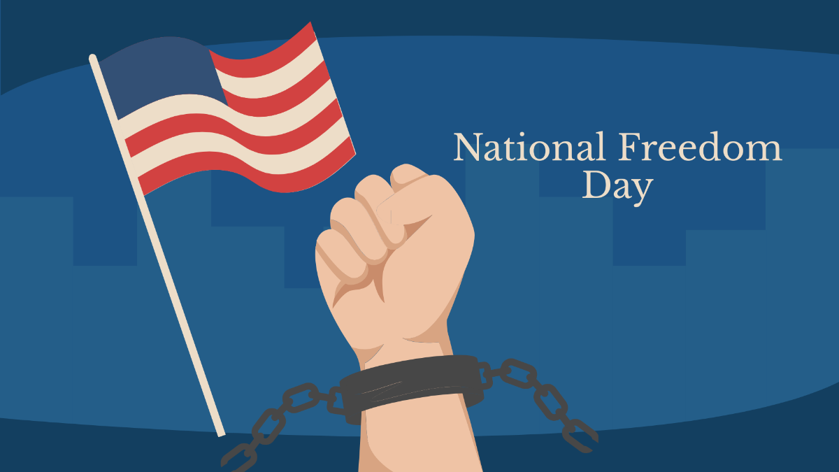 National Freedom Day Banner Background Template