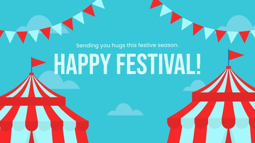Carnival Festival Greeting Card Background