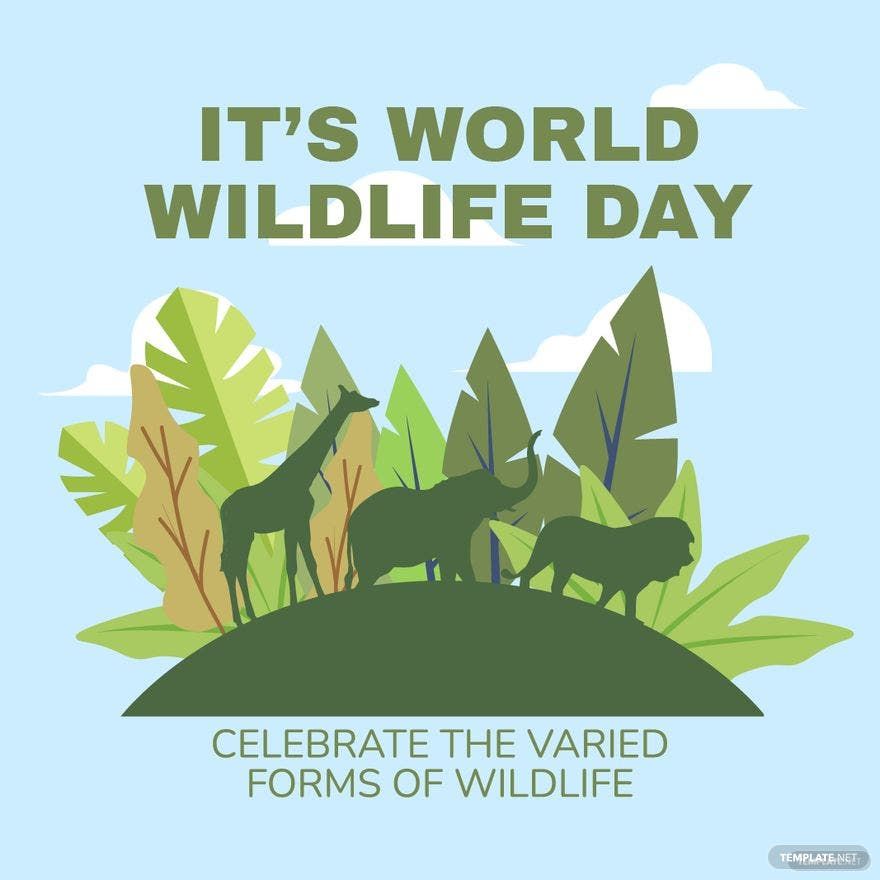 World Wildlife Day Quote Vector