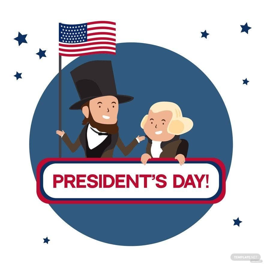 Presidents' Day Illustration in Illustrator, PSD, EPS, SVG, JPG, PNG