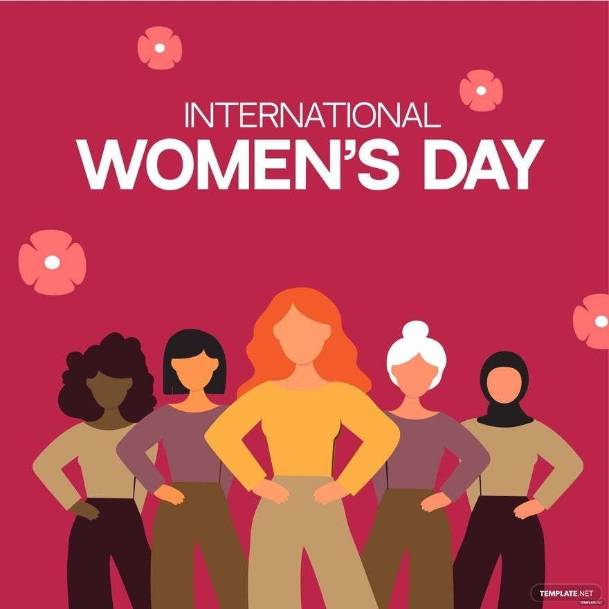 International Women's Day Celebration Vector Template