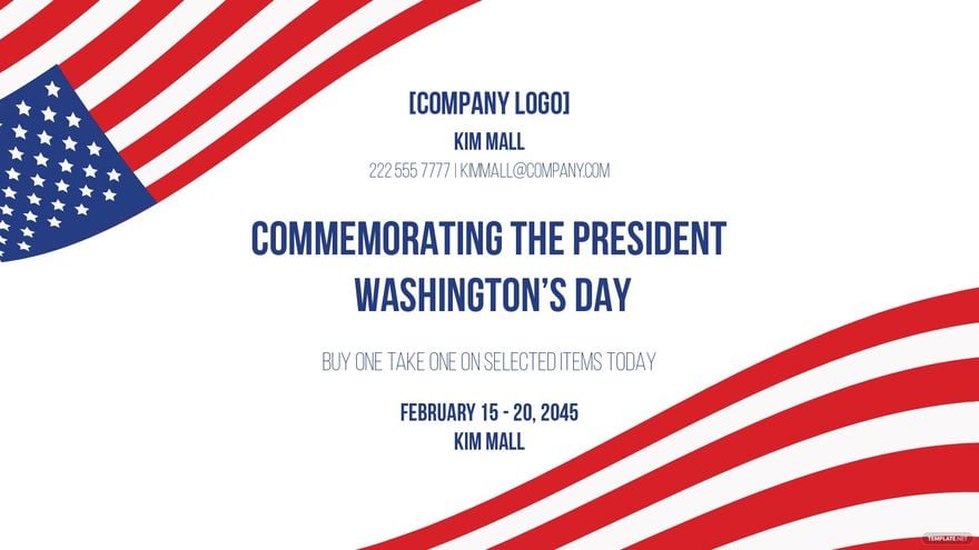 Presidents' Day Flyer Background
