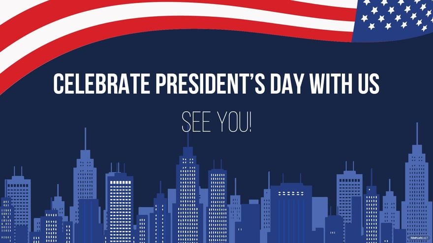 Free Presidents' Day Invitation Background in PDF, Illustrator, PSD, EPS, SVG, JPG, PNG