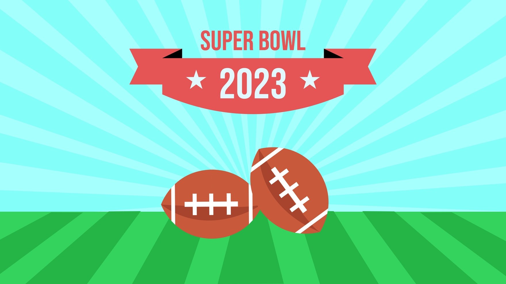 Super Bowl 2023 Vector Background