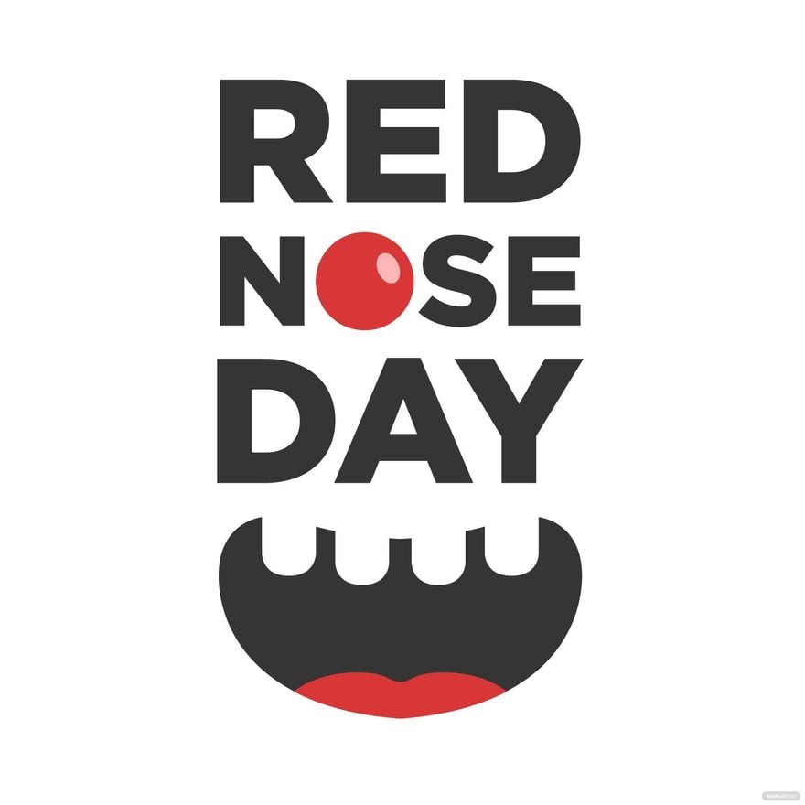 Red Nose Day Vector