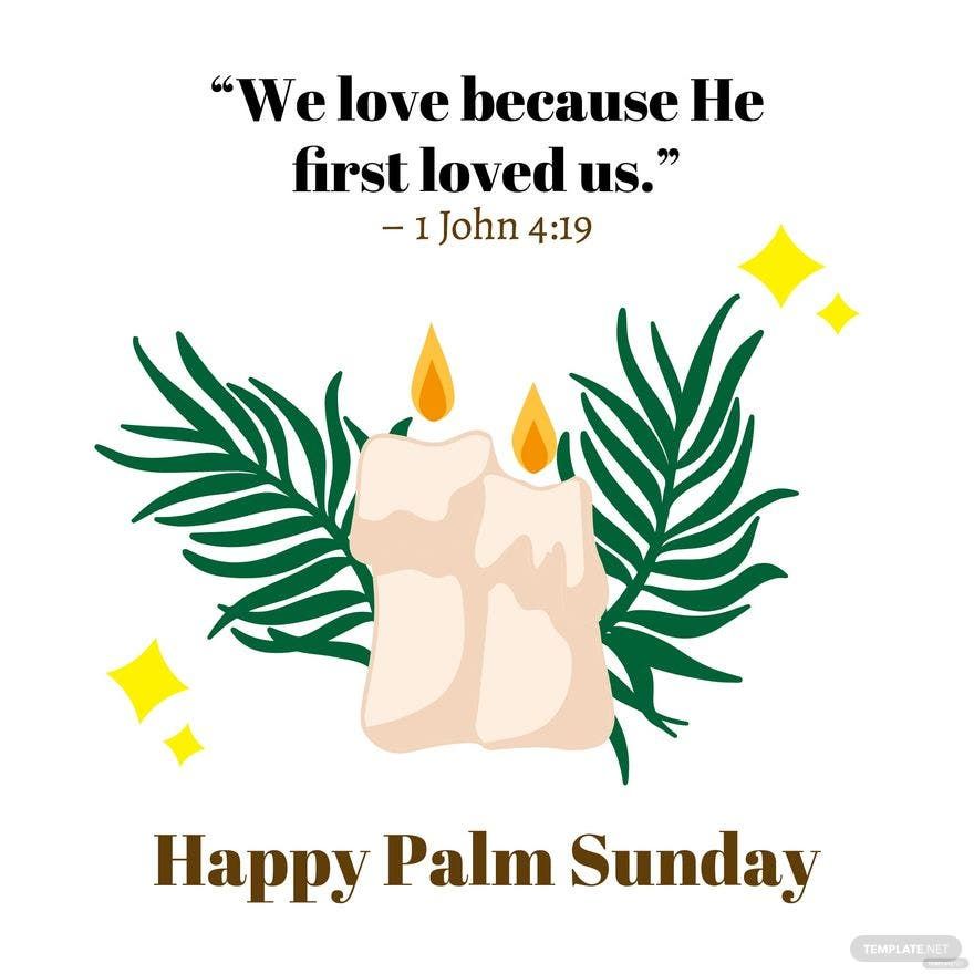 Palm Sunday Quote Vector