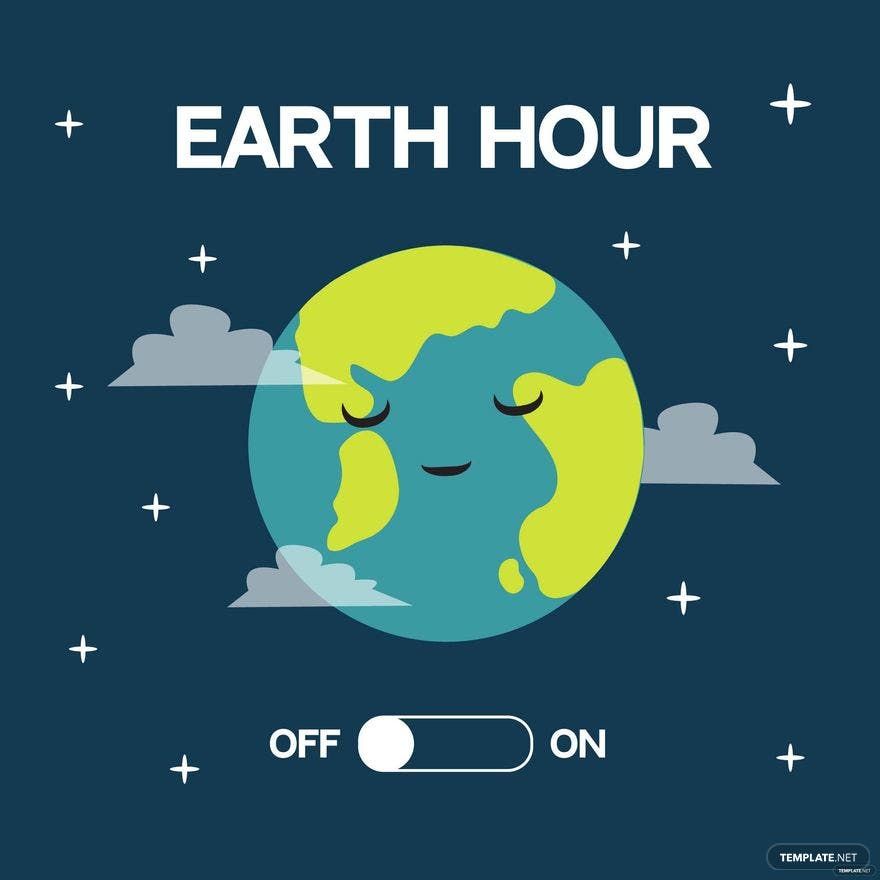 Free Earth Hour Vector in Illustrator, PSD, EPS, SVG, JPG, PNG