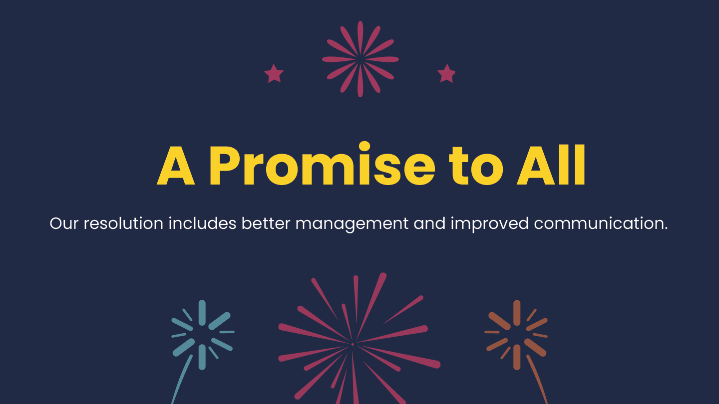 Free Happy New Year Presentation Template to Edit Online