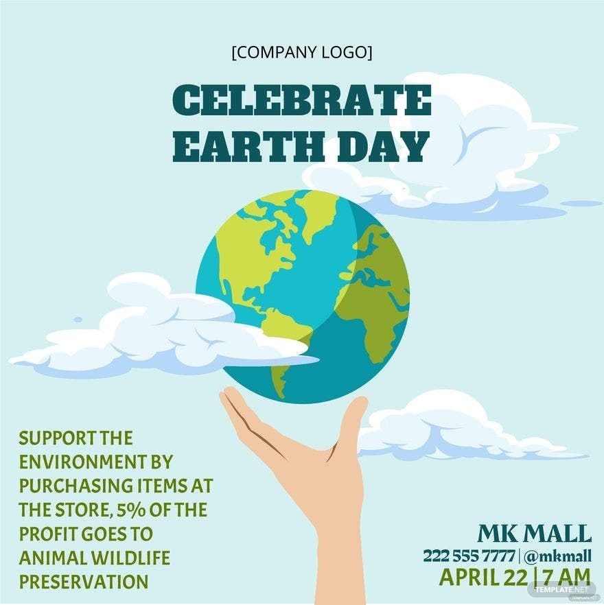 Earth Day Poster Vector