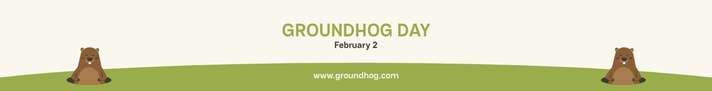 Groundhog Day Website Banner