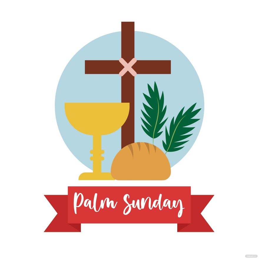 Palm Sunday Celebration Vector