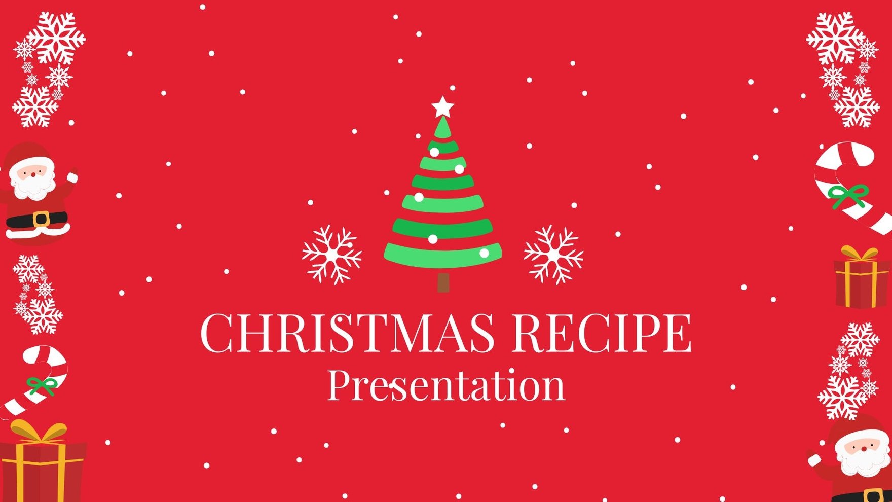 Christmas Recipe Presentation