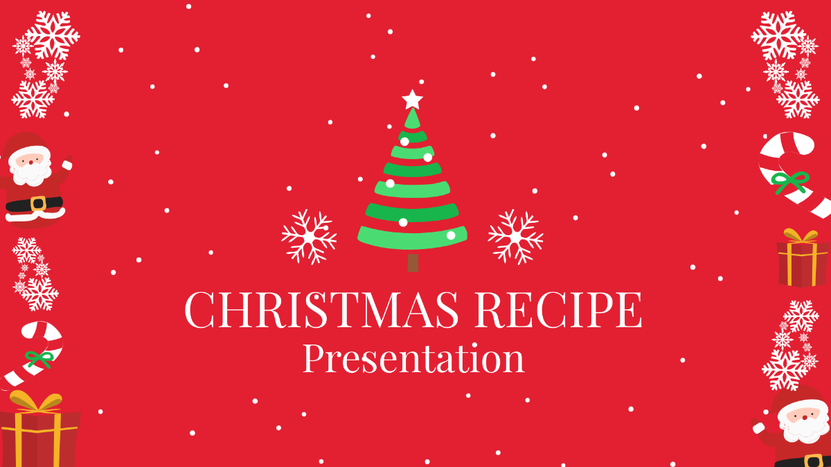Christmas Recipe Presentation Template