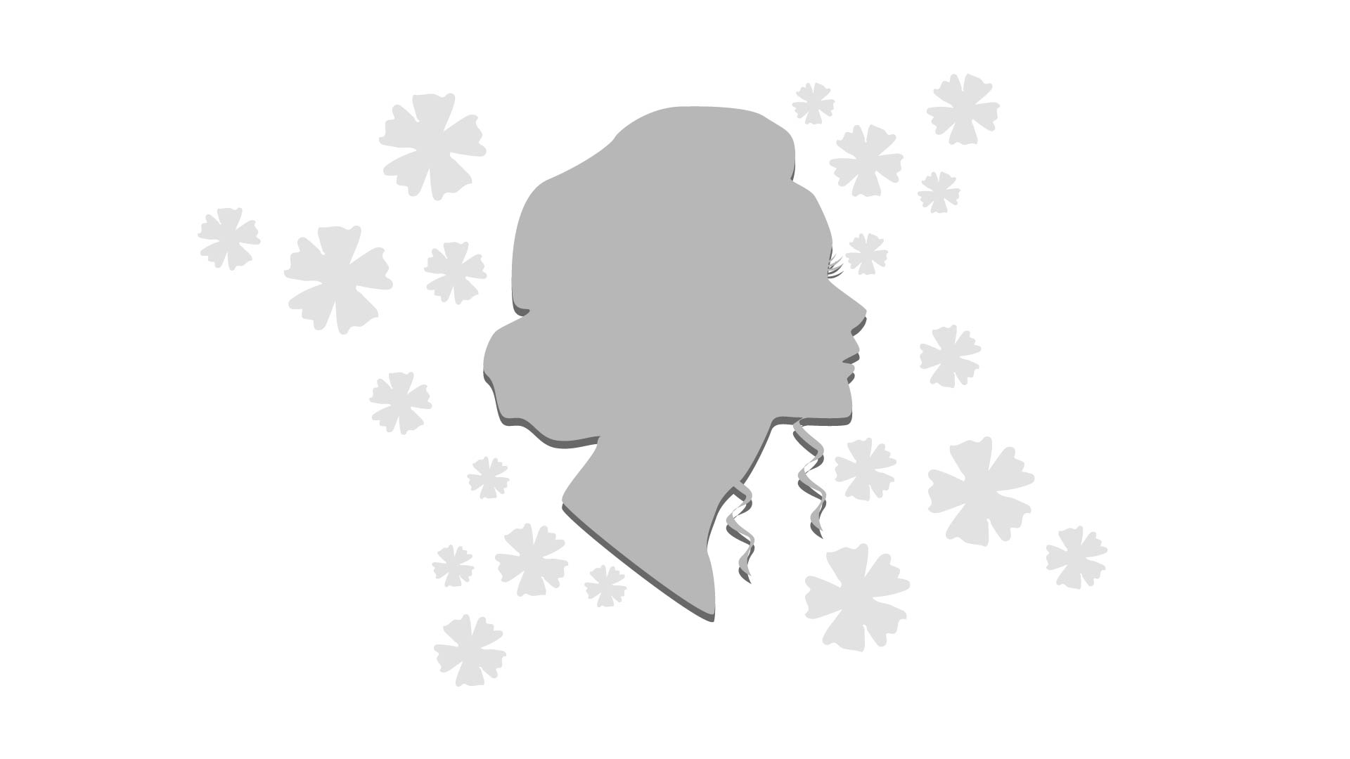 A cute girl s profile Royalty Free Vector Image