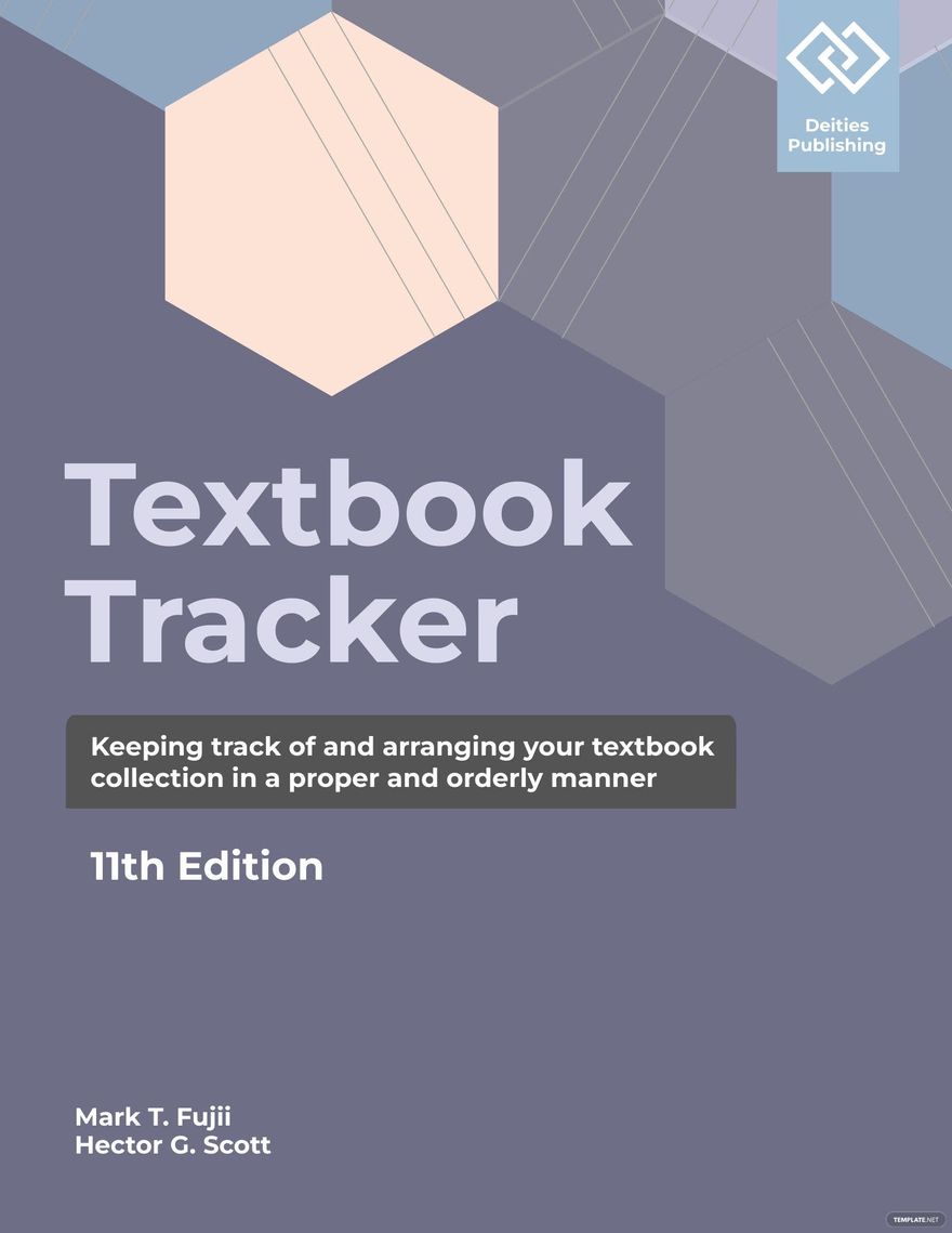 Textbook Tracker Template