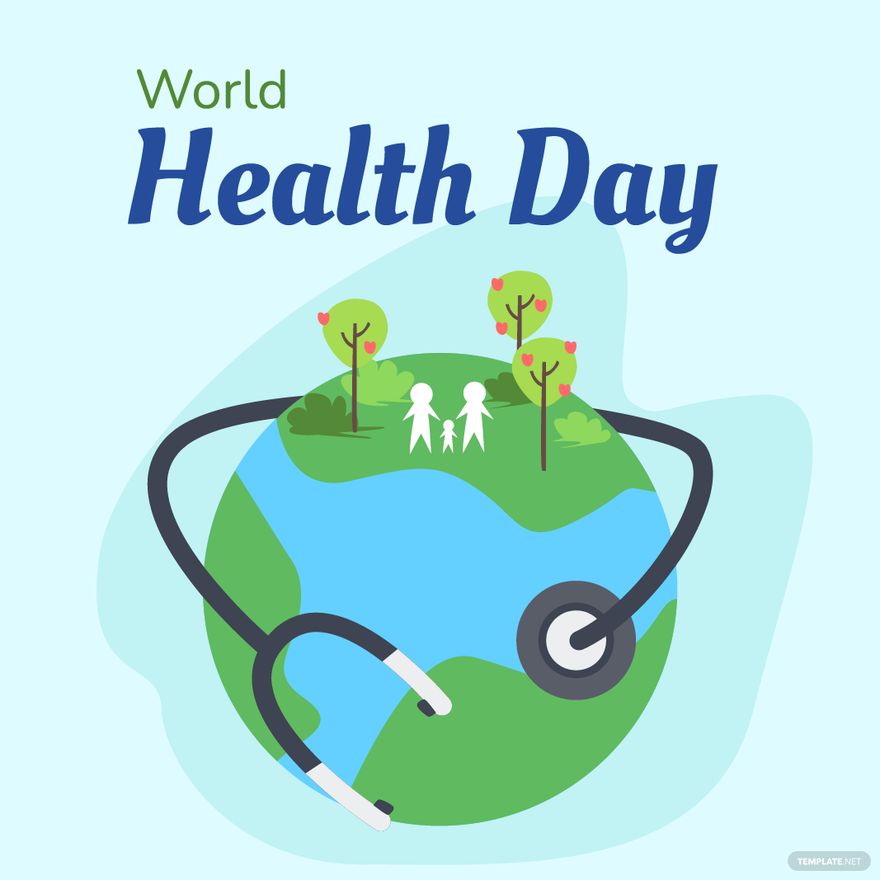 Free World Health Day Vector in Illustrator, PSD, EPS, SVG, JPG, PNG