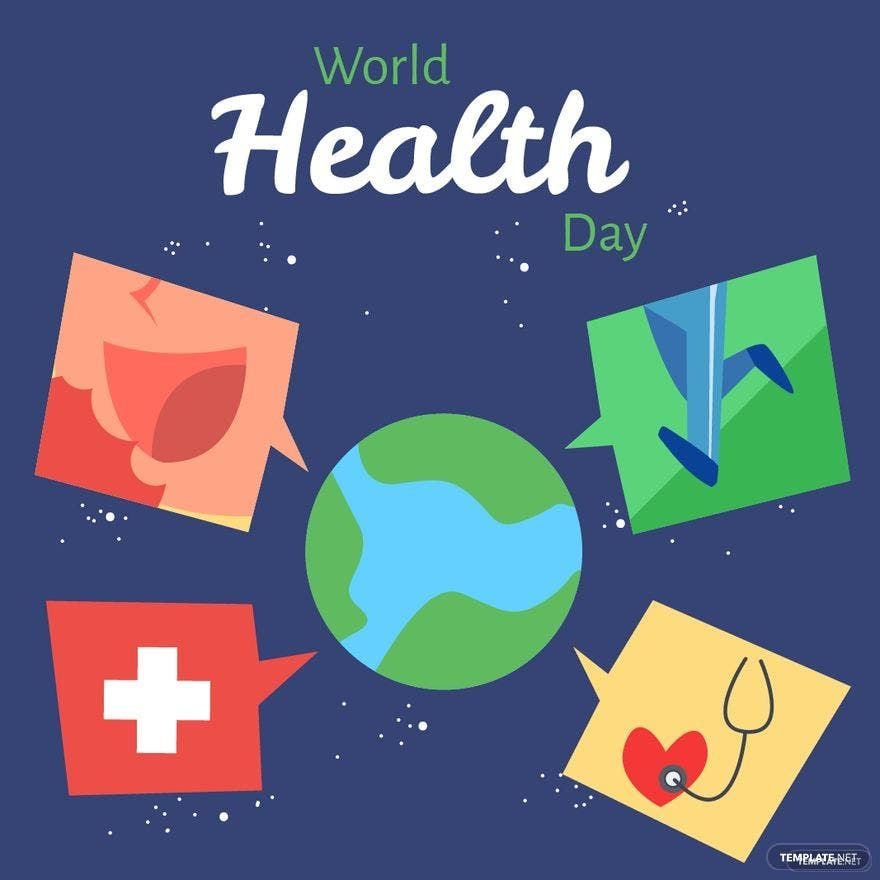Free World Health Day Illustration in Illustrator, PSD, EPS, SVG, JPG, PNG