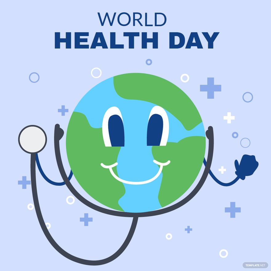 Free World Health Day Celebration Vector