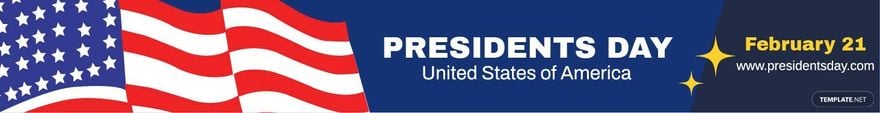 Free Presidents' Day Website Banner in Illustrator, PSD, EPS, SVG, JPG, PNG