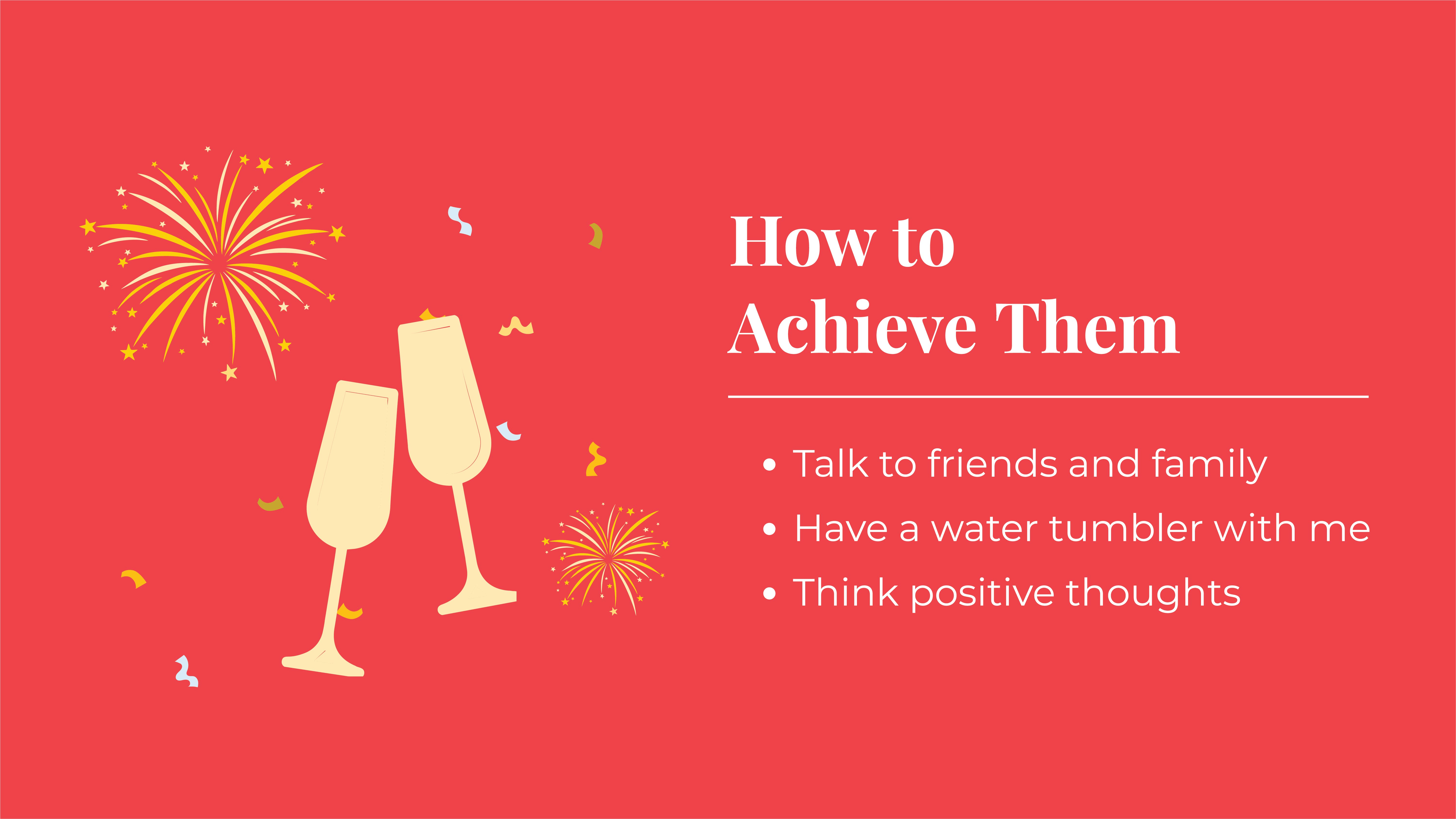 Free New Year Resolution Planner Presentation Template to Edit Online