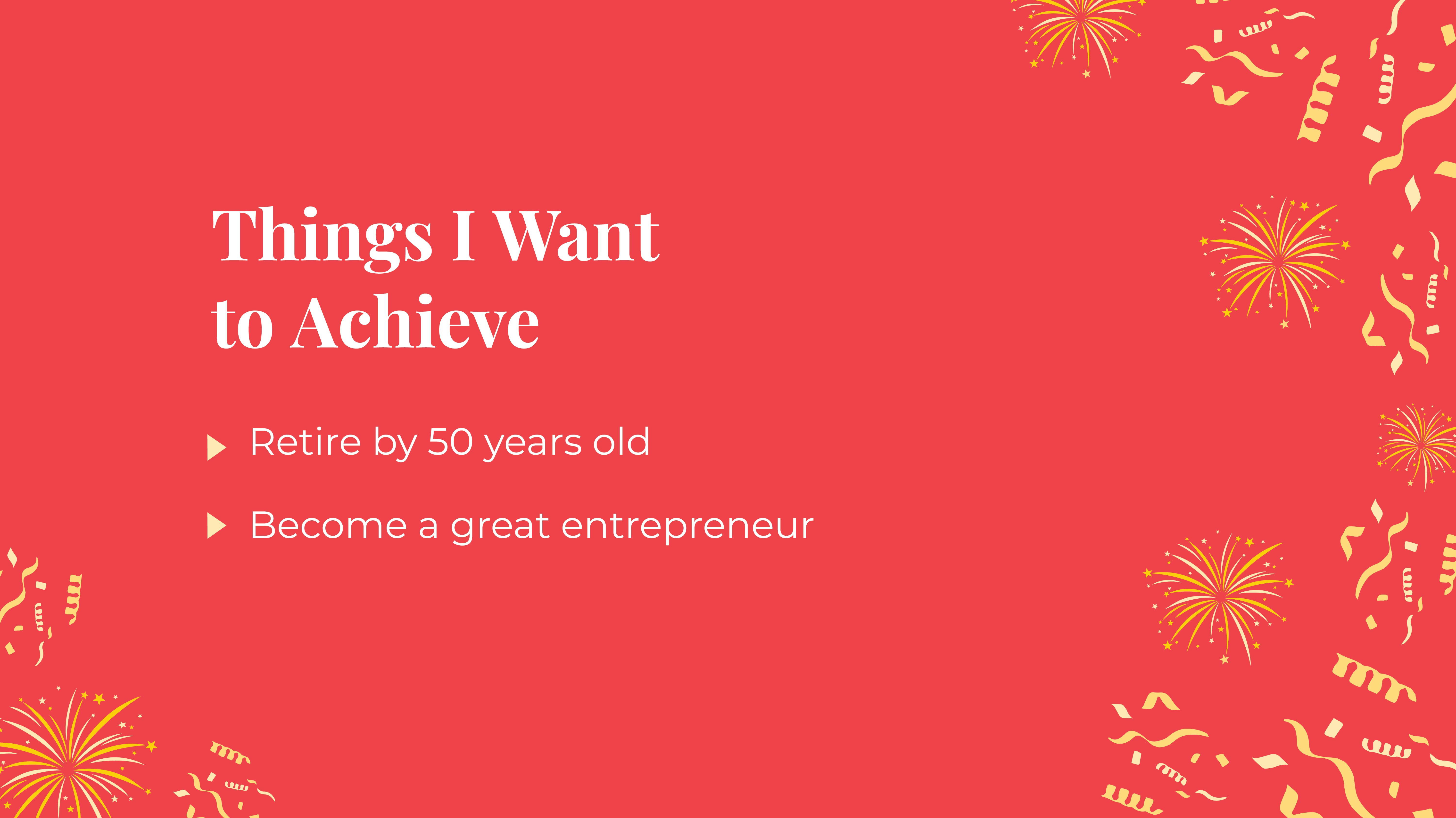 Free New Year Resolution Planner Presentation Template to Edit Online