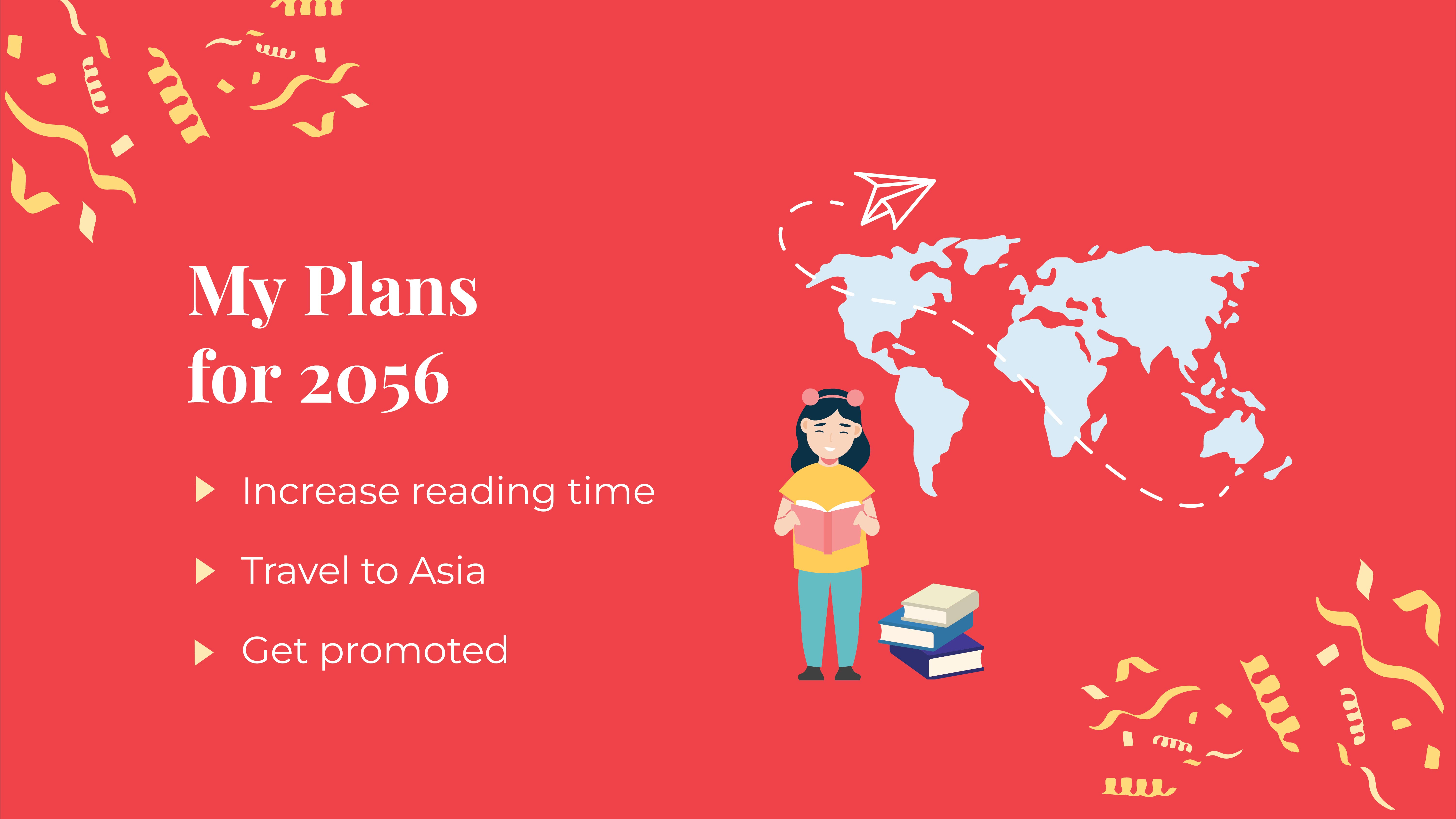 Free New Year Resolution Planner Presentation Template to Edit Online