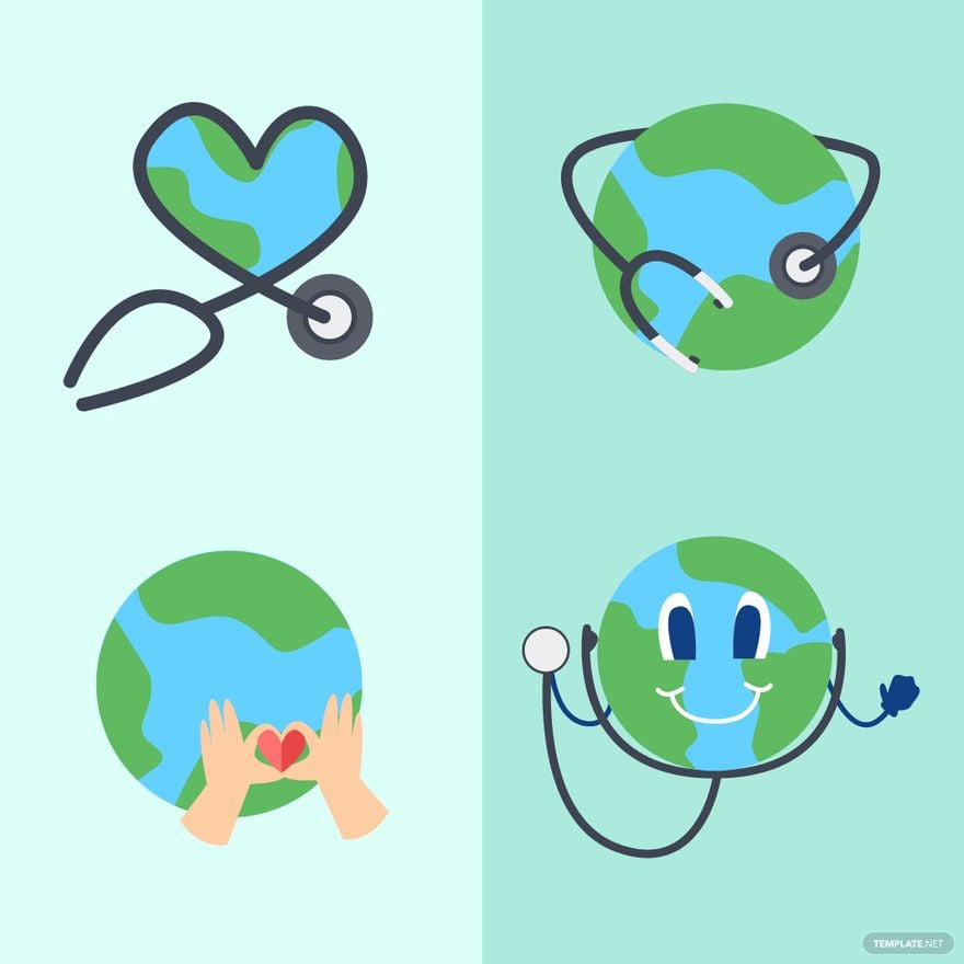 Free World Health Day Clipart Vector in Illustrator, PSD, EPS, SVG, JPG, PNG