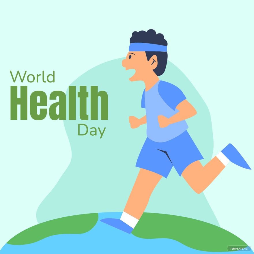 World Health Day Cartoon Vector
