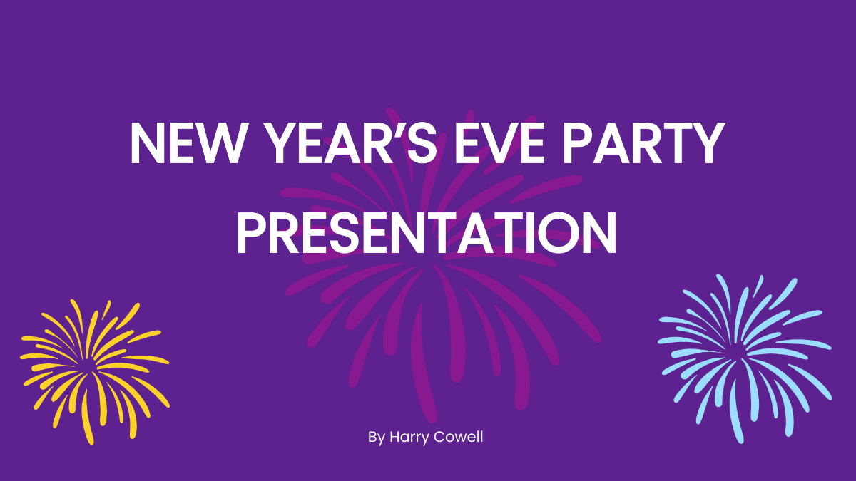 New Year's Eve Party Presentation Template