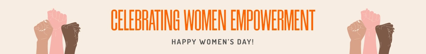 Free International Women's Day Website Banner in Illustrator, PSD, EPS, SVG, PNG, JPEG