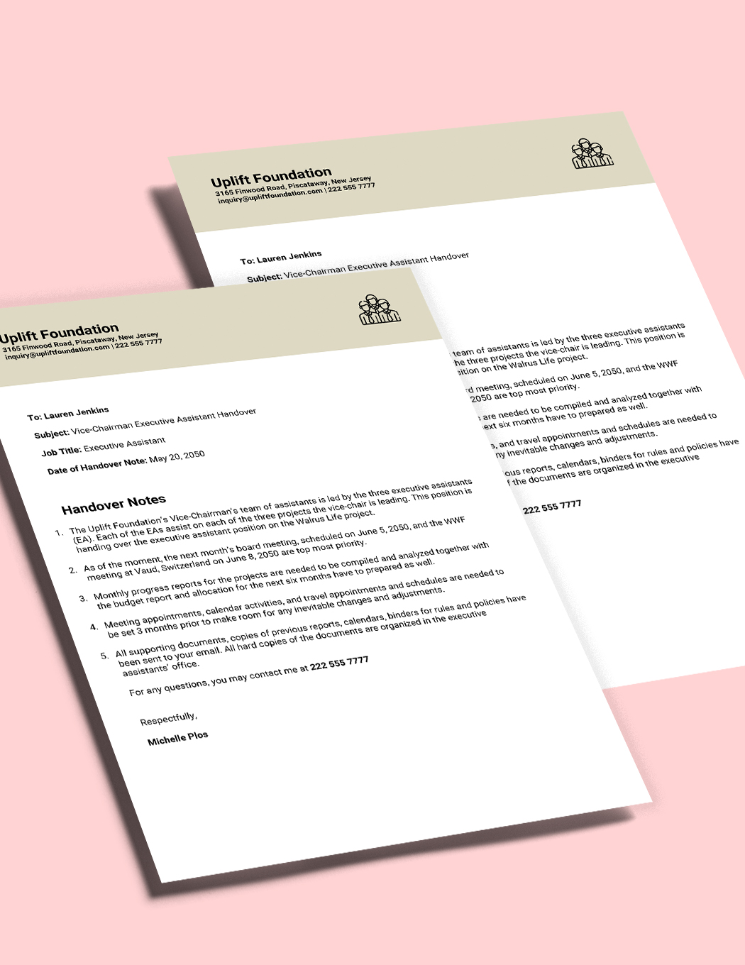 FREE Handover Note Template - Download in Word, Google Docs, Excel, PDF ...