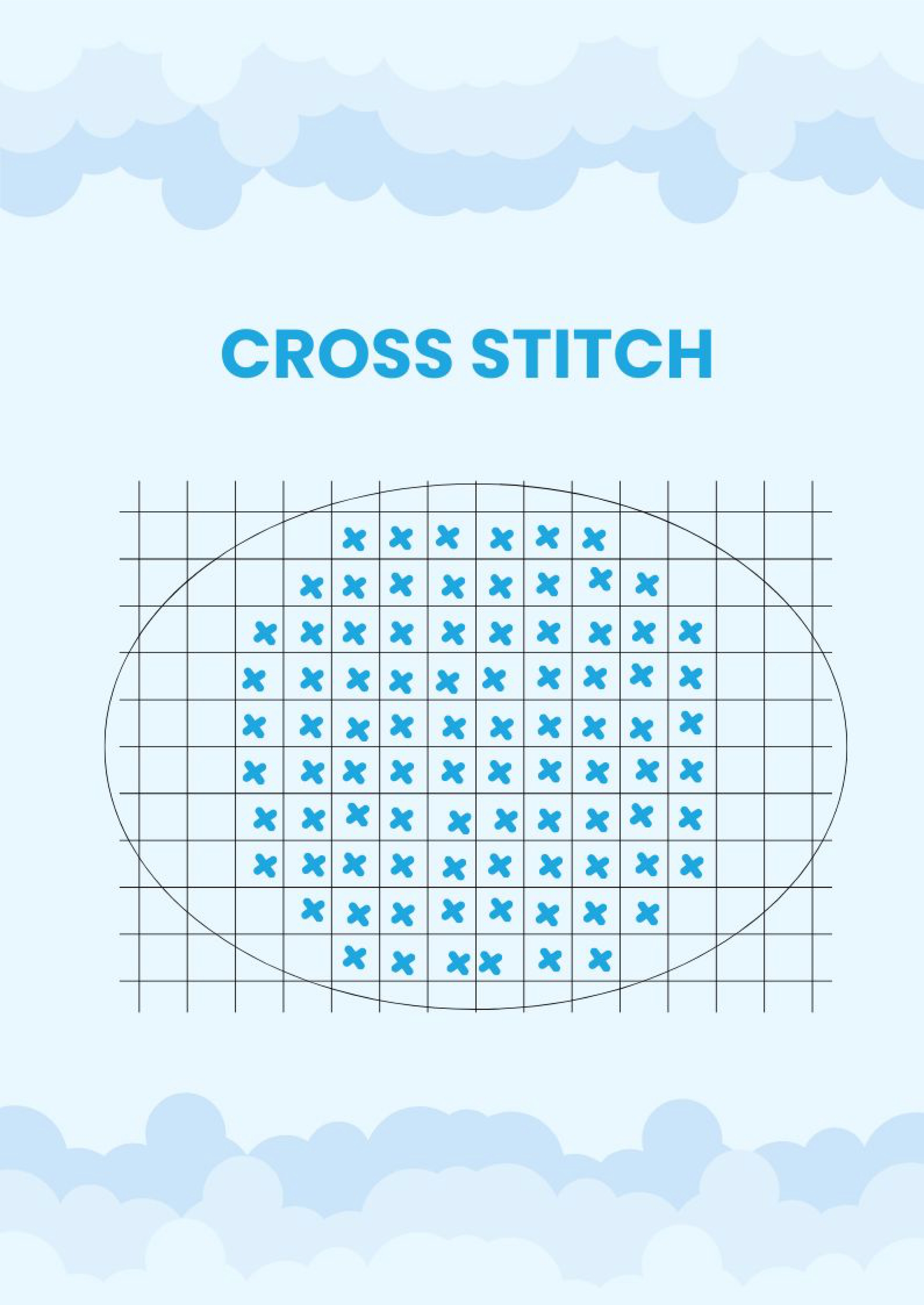 Free Sampler Circle- Cross Stitch Chart in PDF, Illustrator