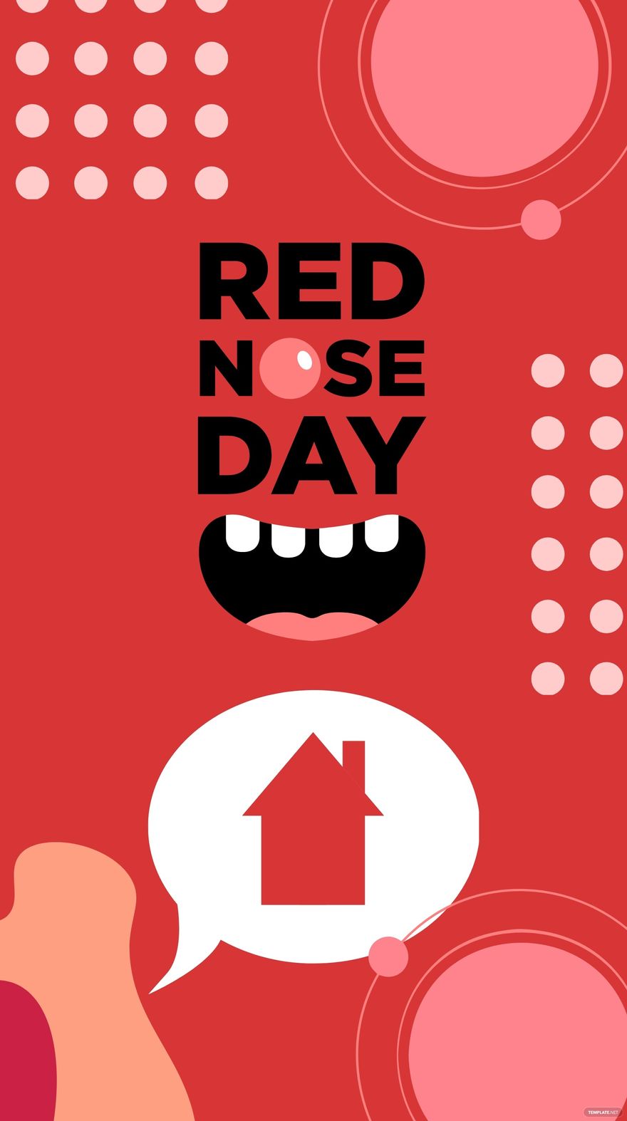 Red Nose Day iPhone Background