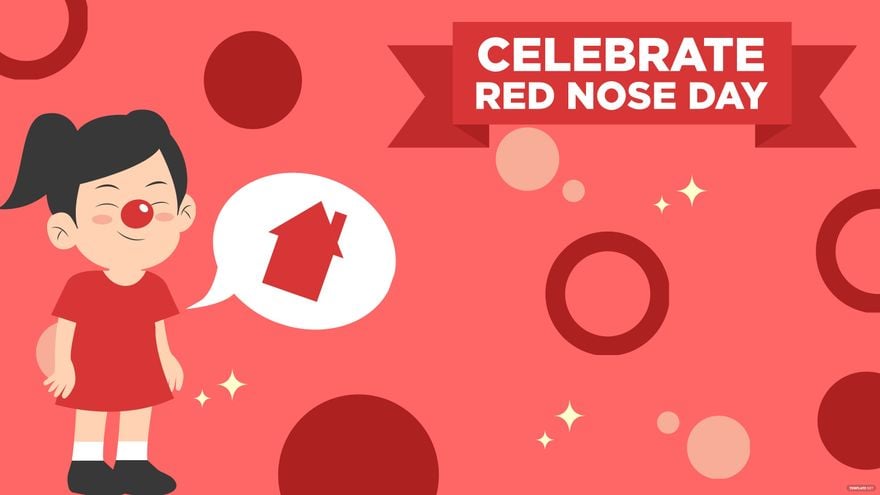 Red Nose Day Vector Background