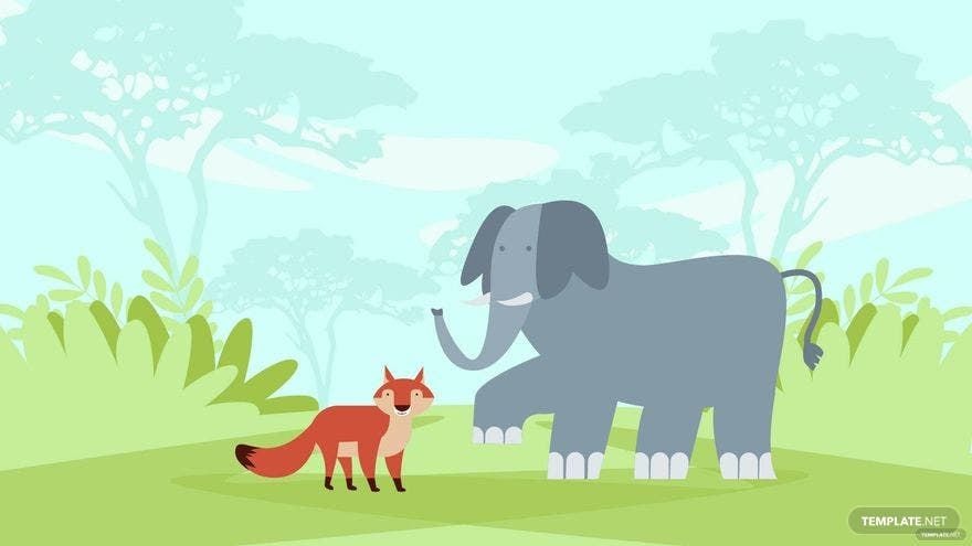 World Wildlife Day Cartoon Background