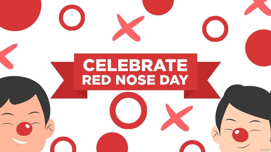 Red Nose Day Banner Background