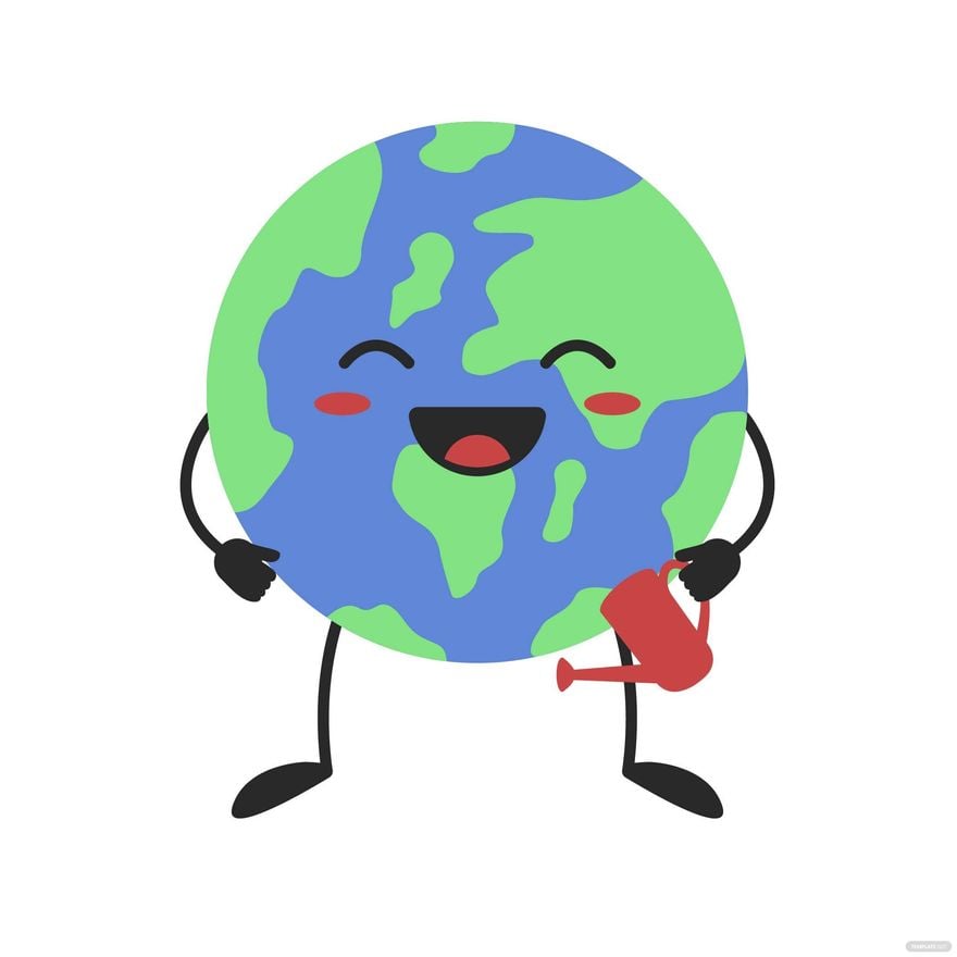 Earth Day Cartoon Vector