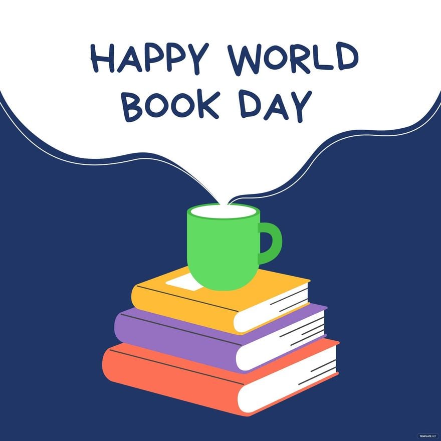 Happy World Book Day Vector