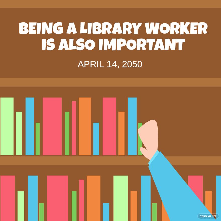 Free National Library Workers Day Quote Vector in Illustrator, PSD, EPS, SVG, JPG, PNG