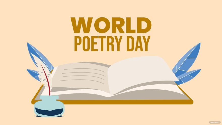 Free World Poetry Day Background in PDF, Illustrator, PSD, EPS, SVG, JPG, PNG