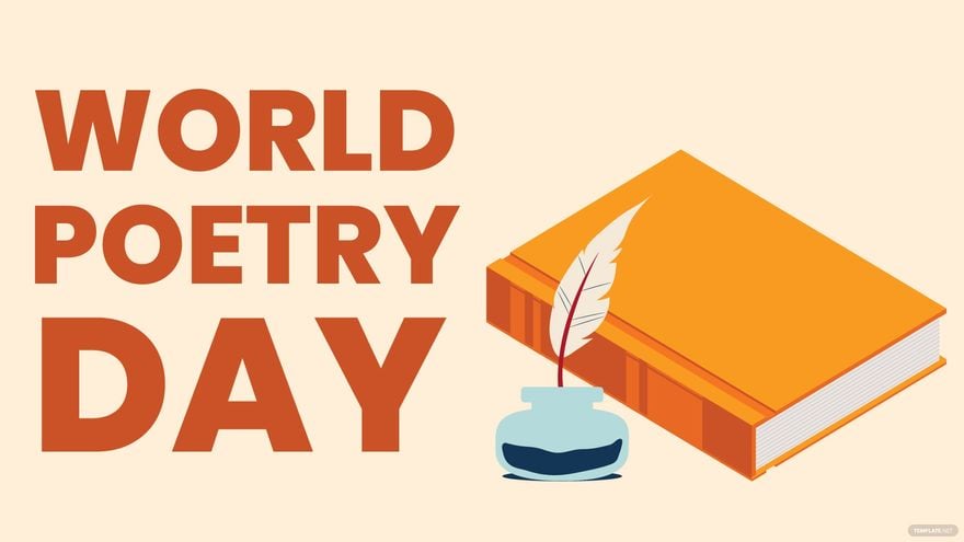 High Resolution World Poetry Day Background