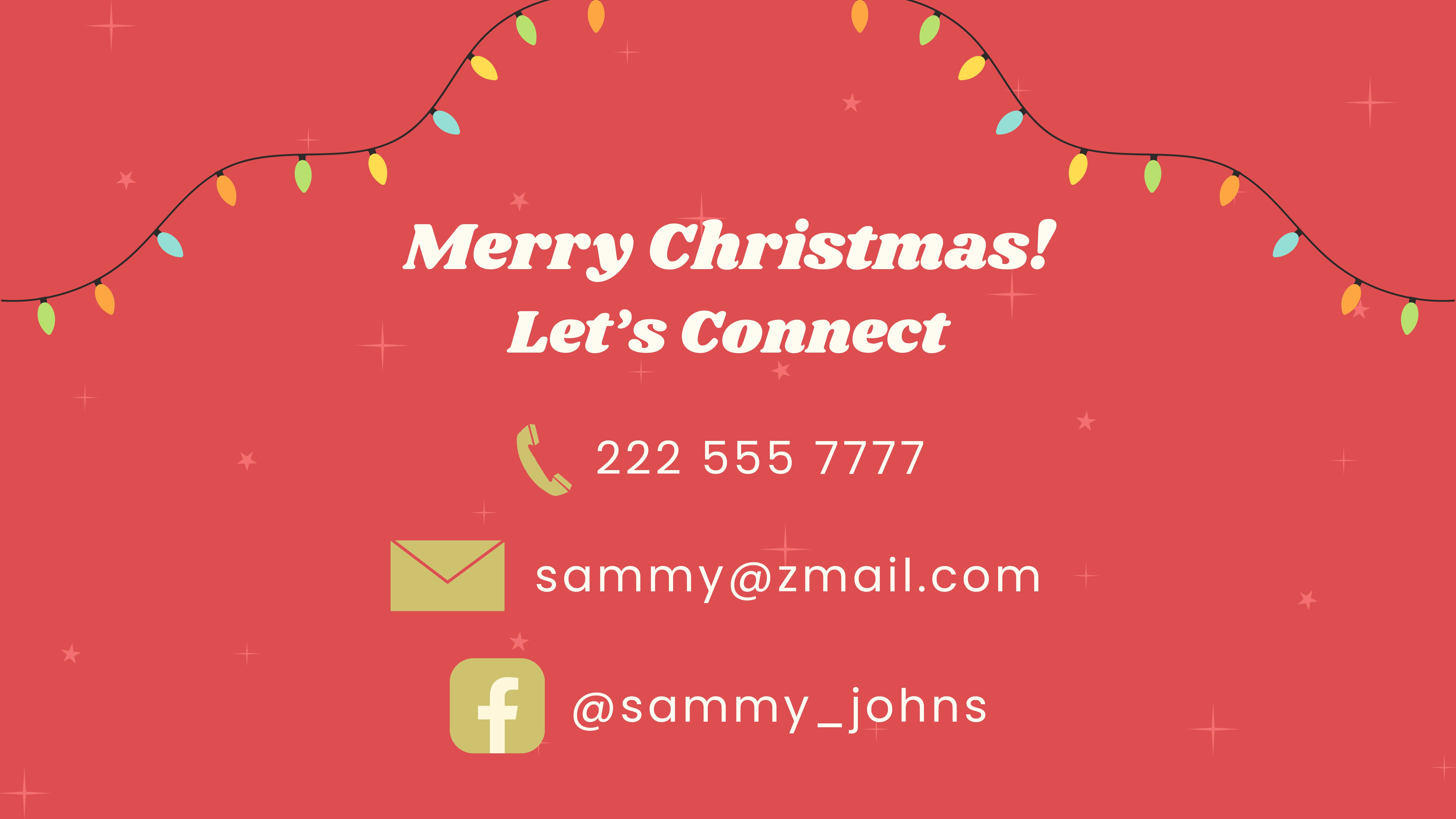 Free Christmas Greetings Presentation Template to Edit Online