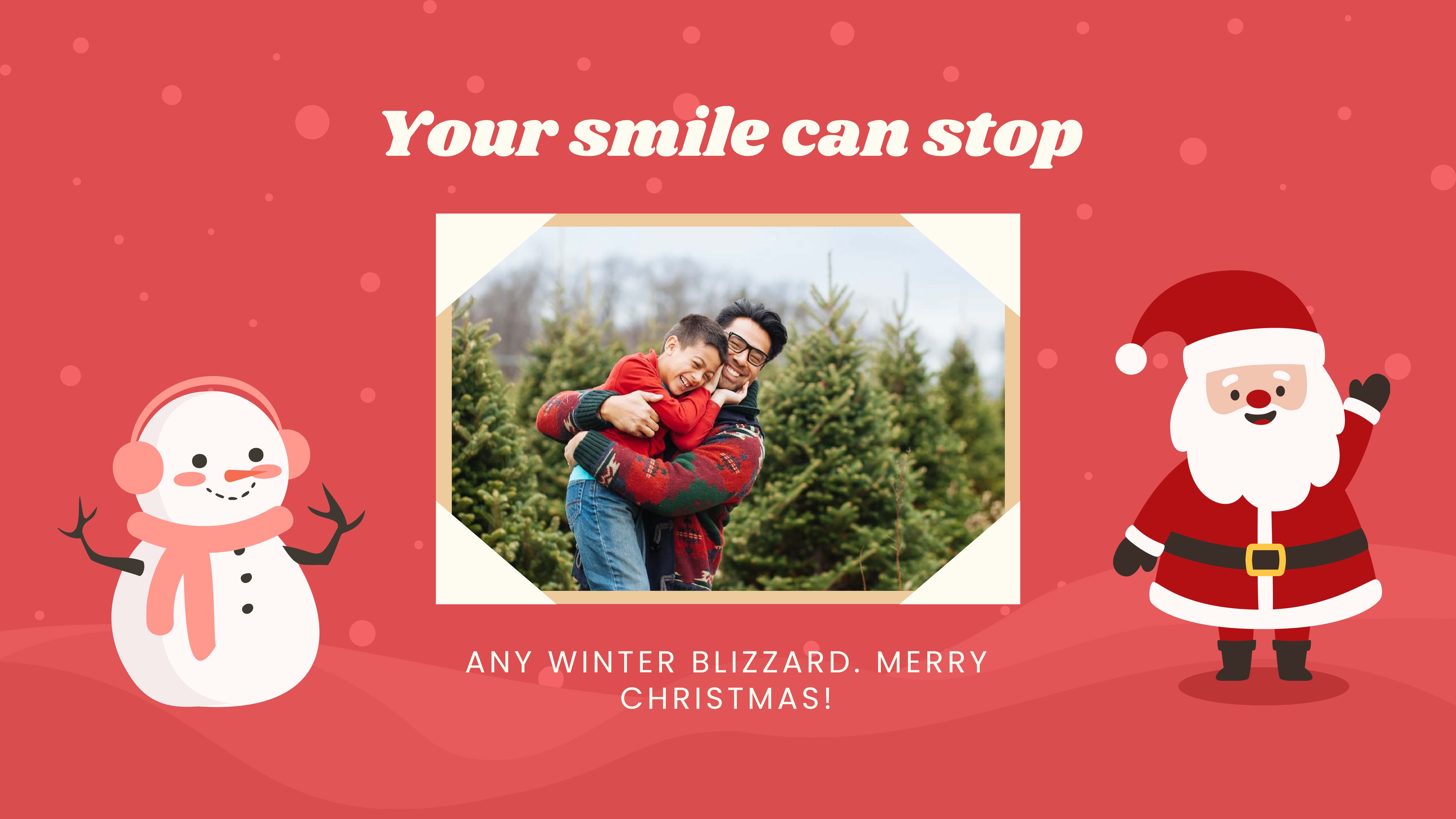 Free Christmas Greetings Presentation Template to Edit Online