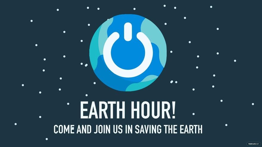 Earth Hour Invitation Background in PDF, Illustrator, PSD, EPS, SVG, JPG, PNG