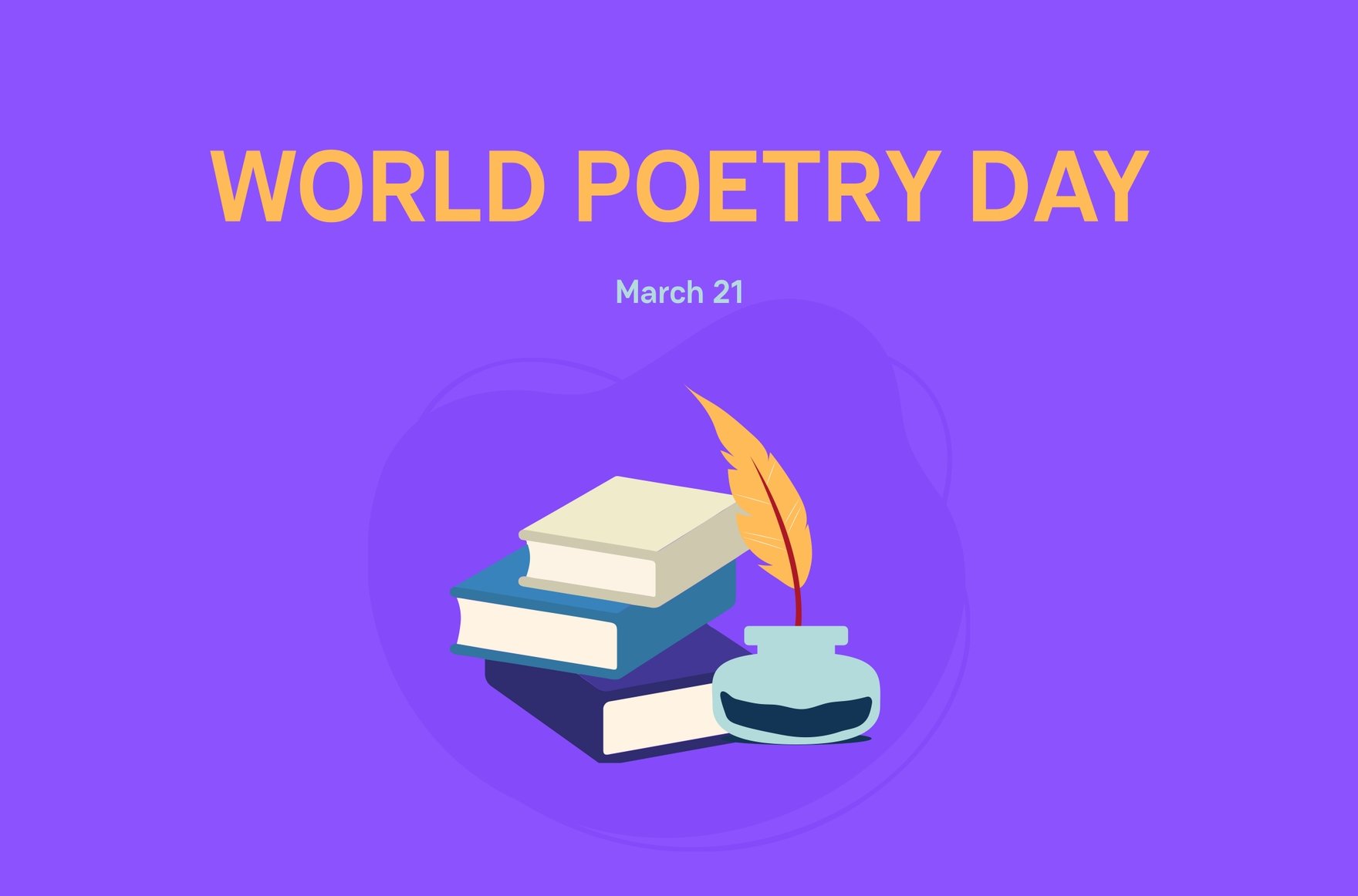 World Poetry Day Banner in Illustrator, PSD, EPS, SVG, PNG, JPEG