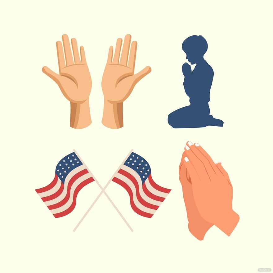 National Day of Prayer Clipart Vector